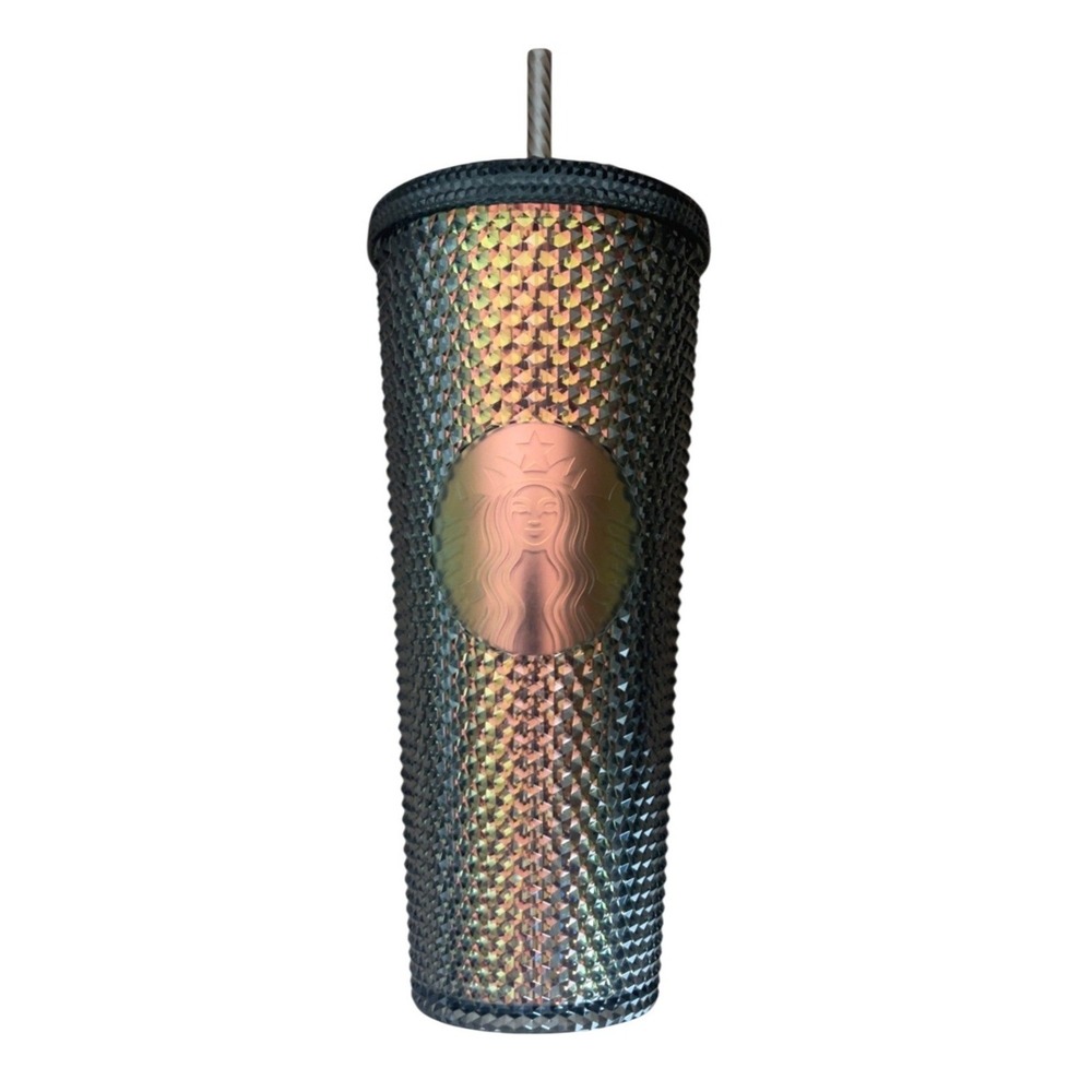 STARBUCKS Fall 2020 Grande Iridescent Studded Tumbler 24oz - Black